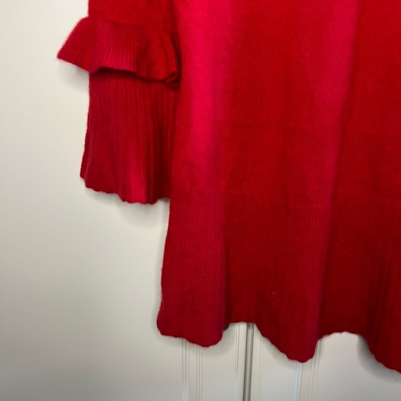 Isaac Mizrahi 100% Cashmere Tiered Sleeve Sweater - Picture 7 of 14